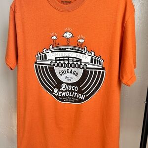 Gildan Orange Disco Graphic Tee